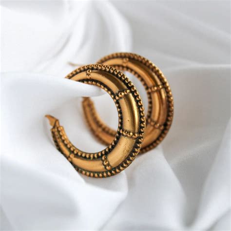 yves saint laurent earrings vintage|yves Saint Laurent hoop earrings.